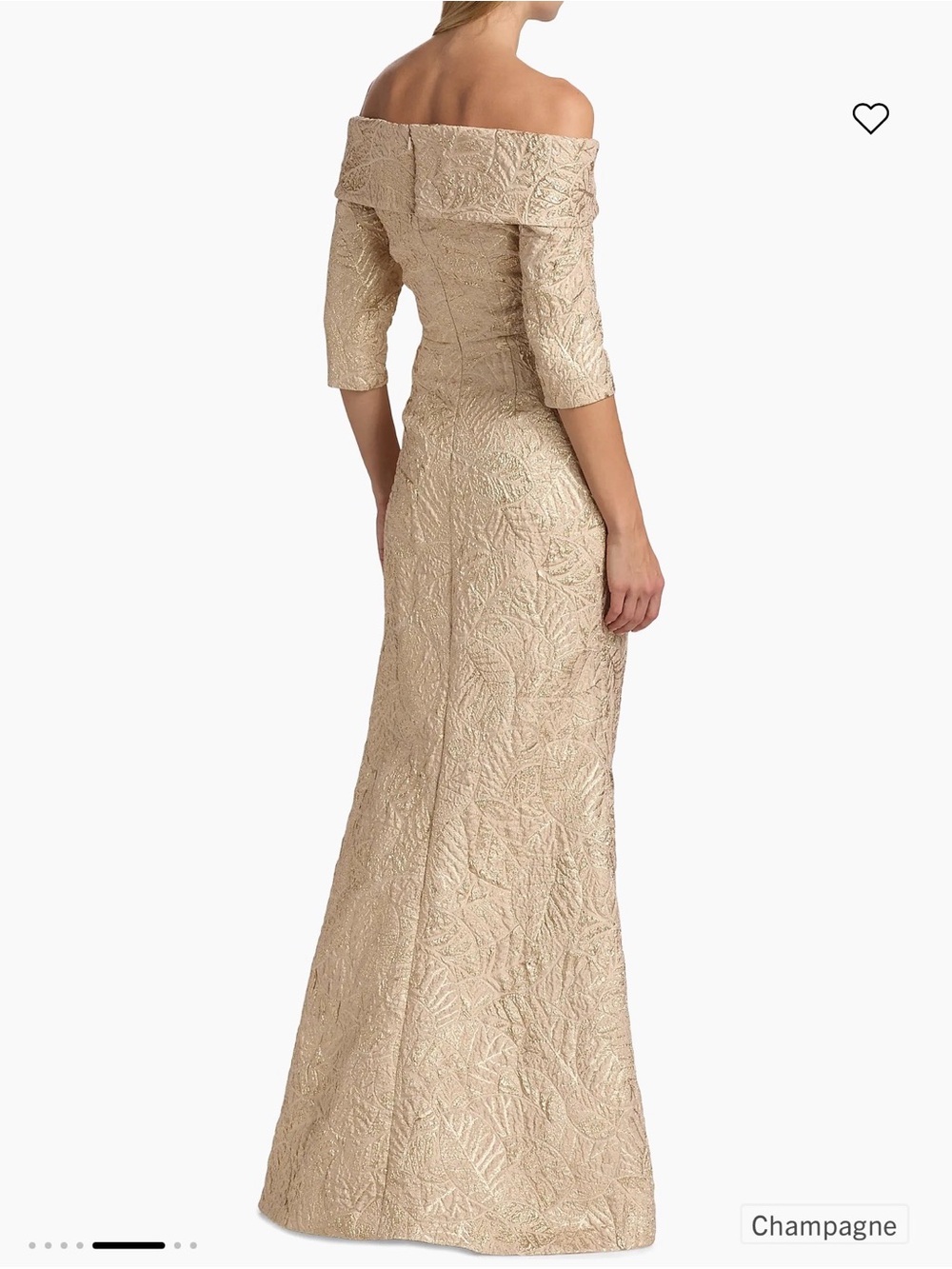Teri Jon by Rickie Freeman
Metallic Brocade Mermaid Gown - Picture 6 of 7